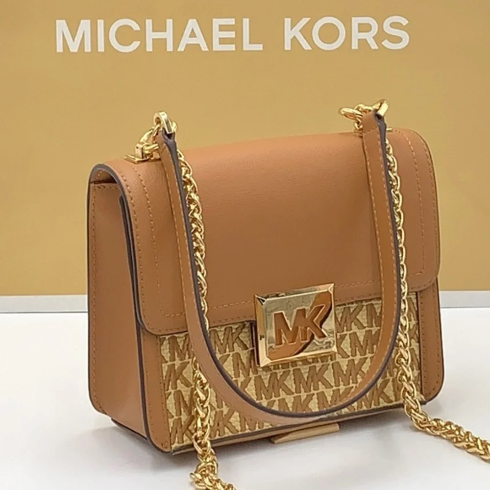 MICHAEL KORS SONIA SMALL SQUARE SHOULDER XBODY - Picture 1 of 16